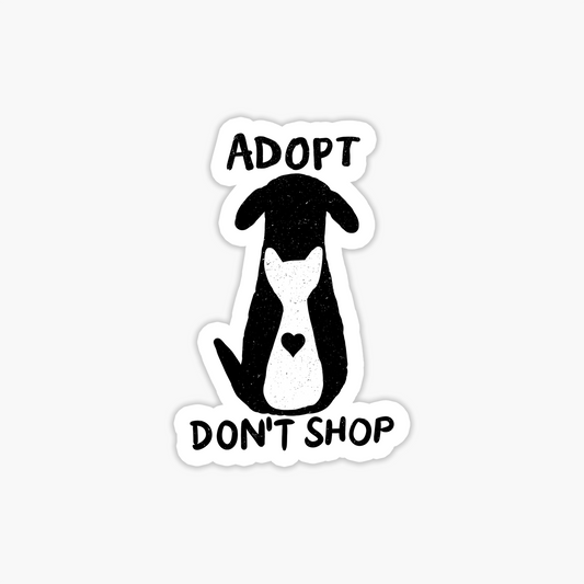 Adopt Don't Shop Sticker