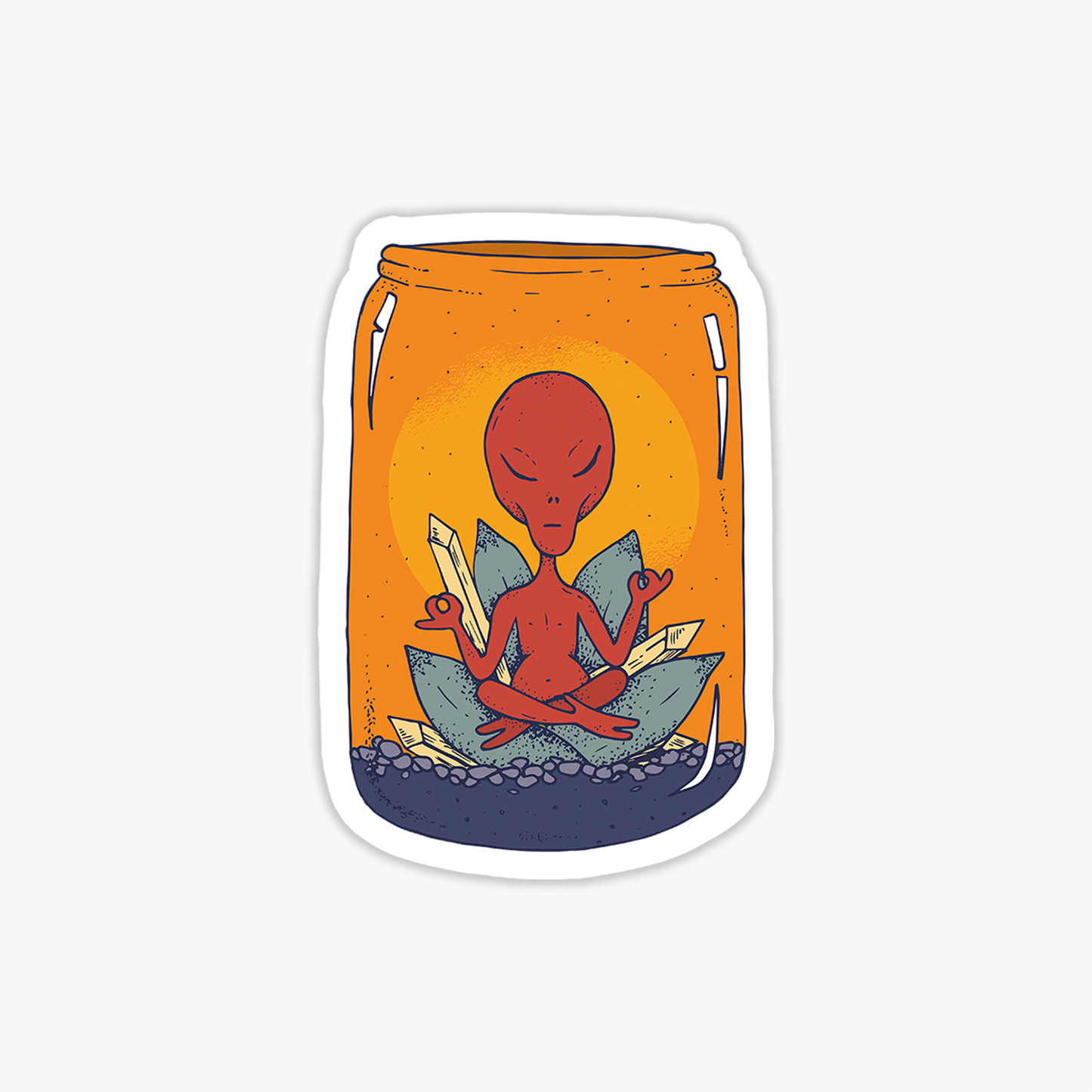 Alien Bottle Sticker