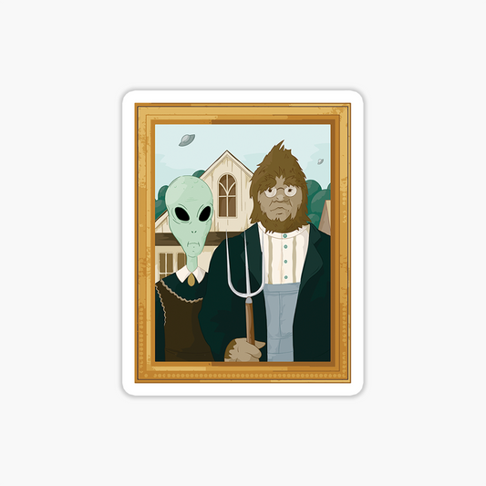 American Gothic Sticker