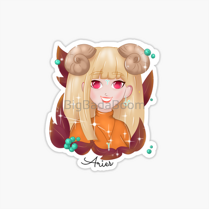 Aries Zodiac Sticker