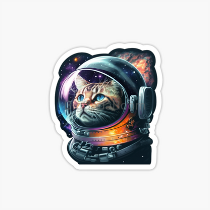 Astronaut Cat Sticker