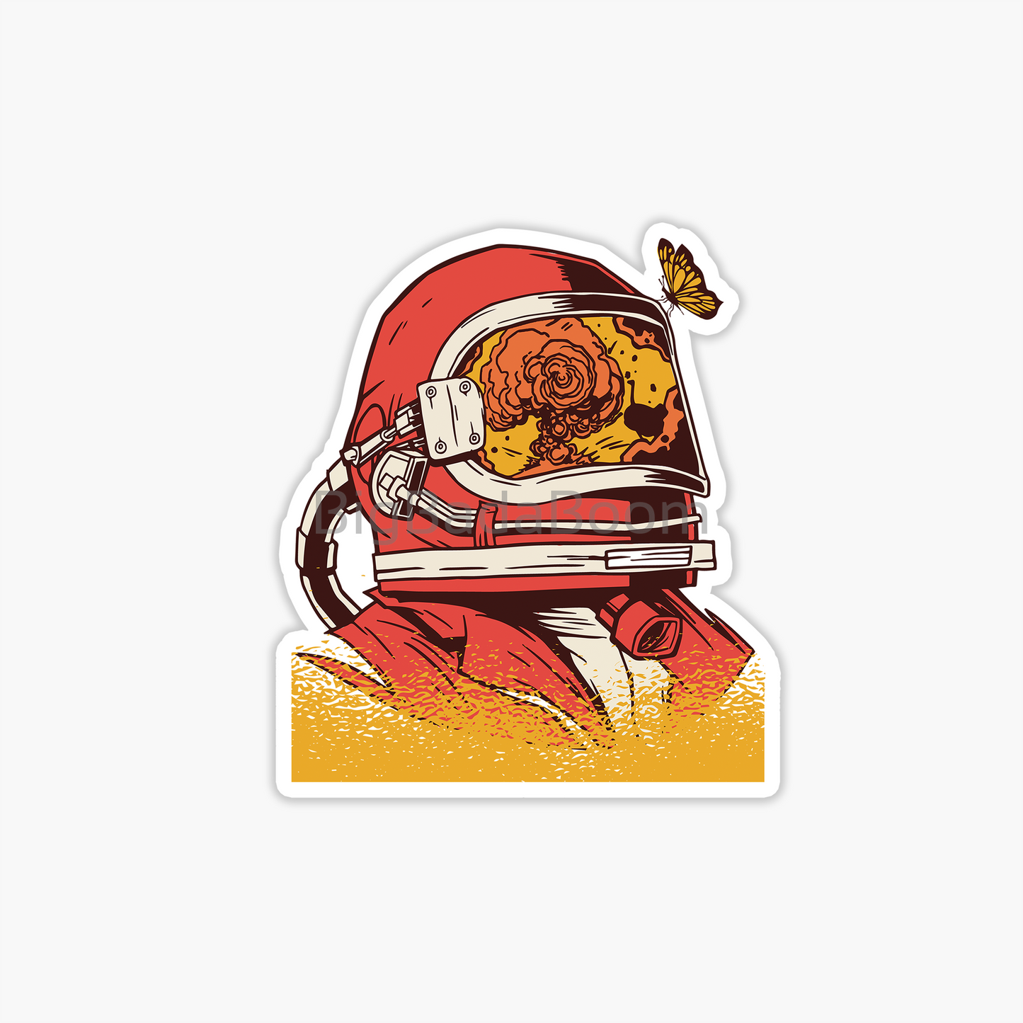 Astronaut Girl Sticker