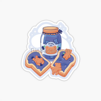 Bear Breakfast Sticker