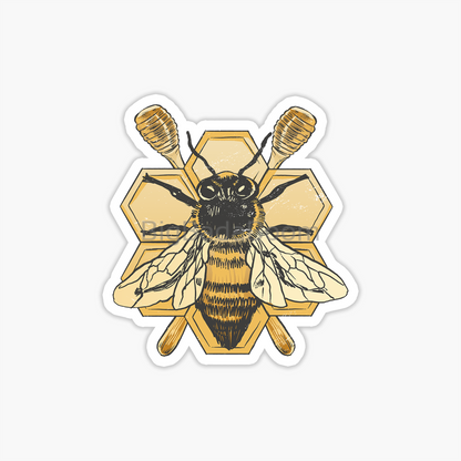 Bee Honey Sticker