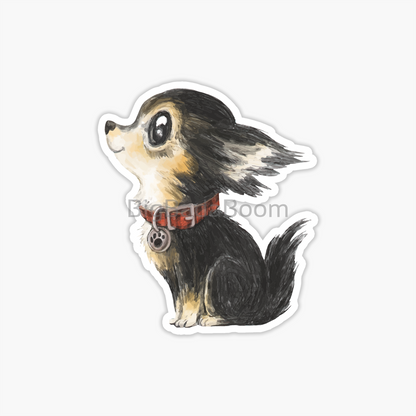 Black Chihuahua Sticker