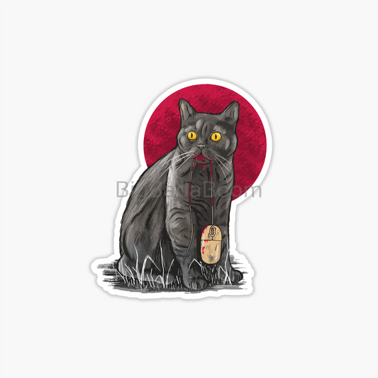 Bloody Cat Sticker