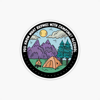 Camping Sticker