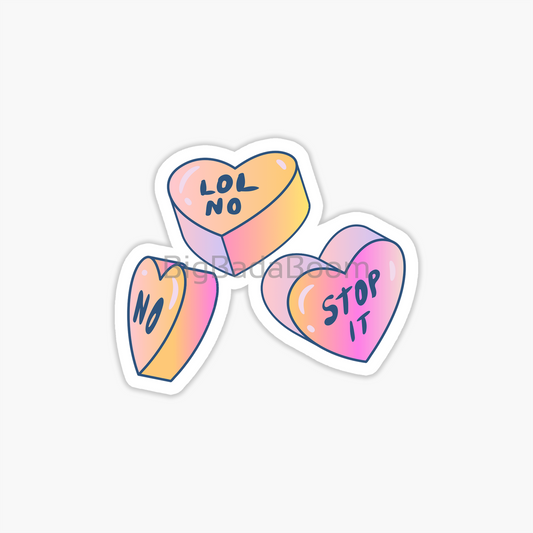 Candy Heart Sticker