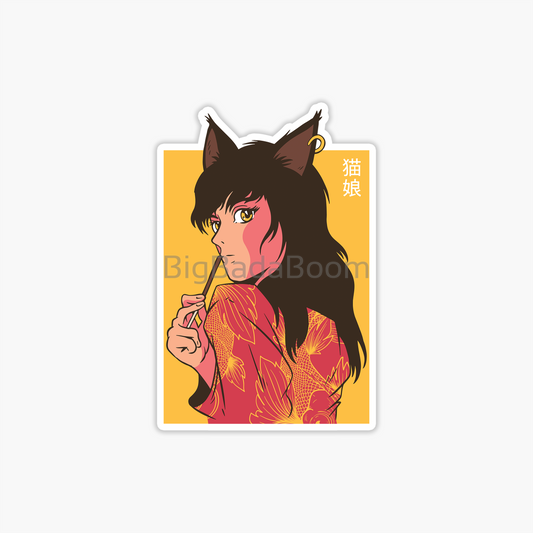 Cat Girl Sticker