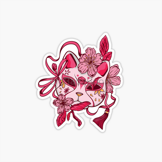 Cat Mask Sticker