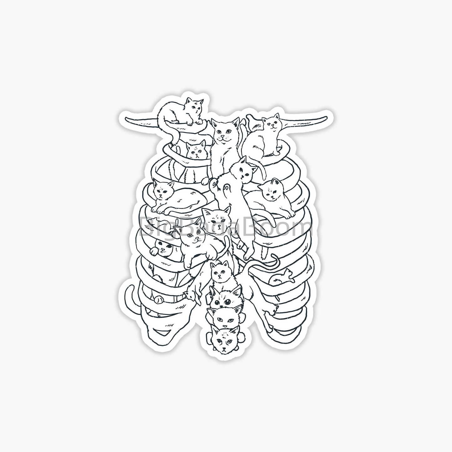 Cats Spine Sticker