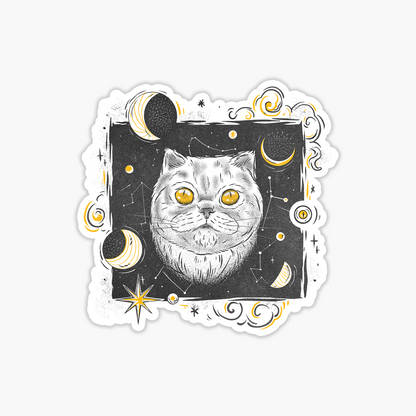 Cosmic Cat Sticker