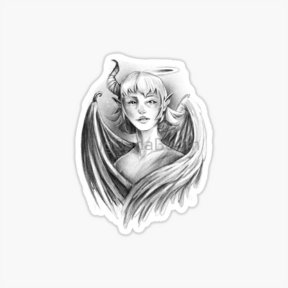 Demon Angel Sticker