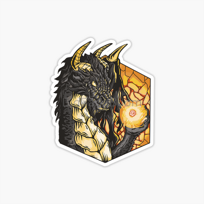 Dragon Fireball Sticker