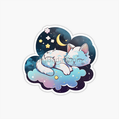 Dreaming Cat Sticker