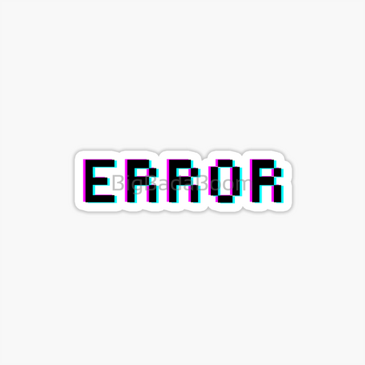 Error Sticker