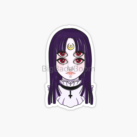 Evil Girl Sticker