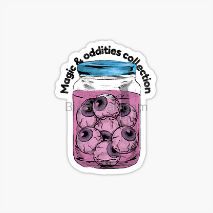 Eyeballs Jar Sticker