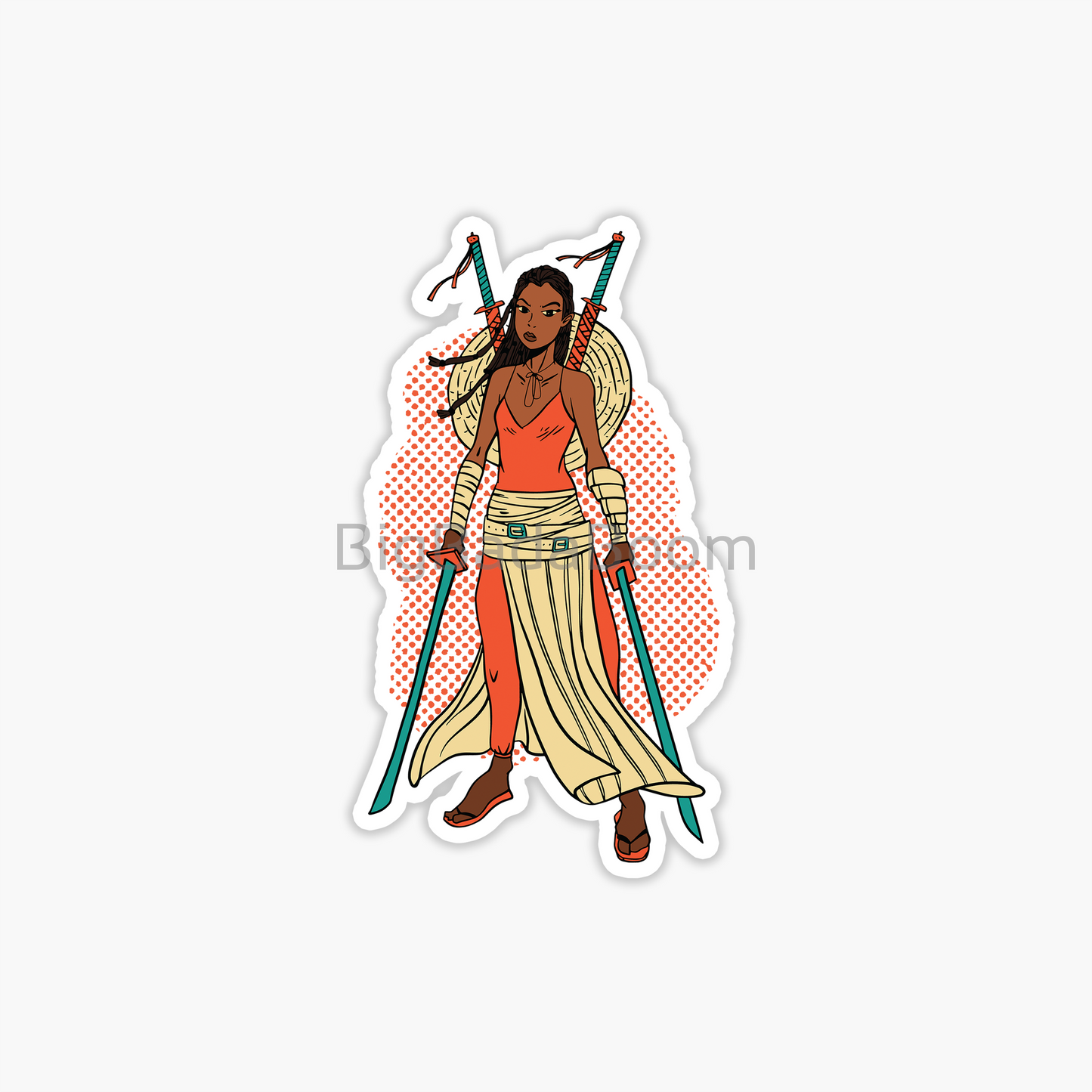 Fighter Girl Sticker