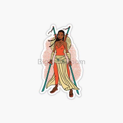 Fighter Girl Sticker