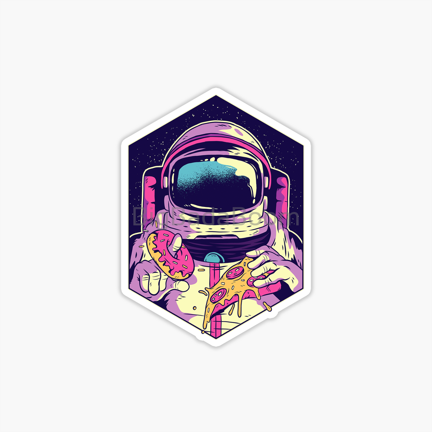 Foodie Astronaut Sticker