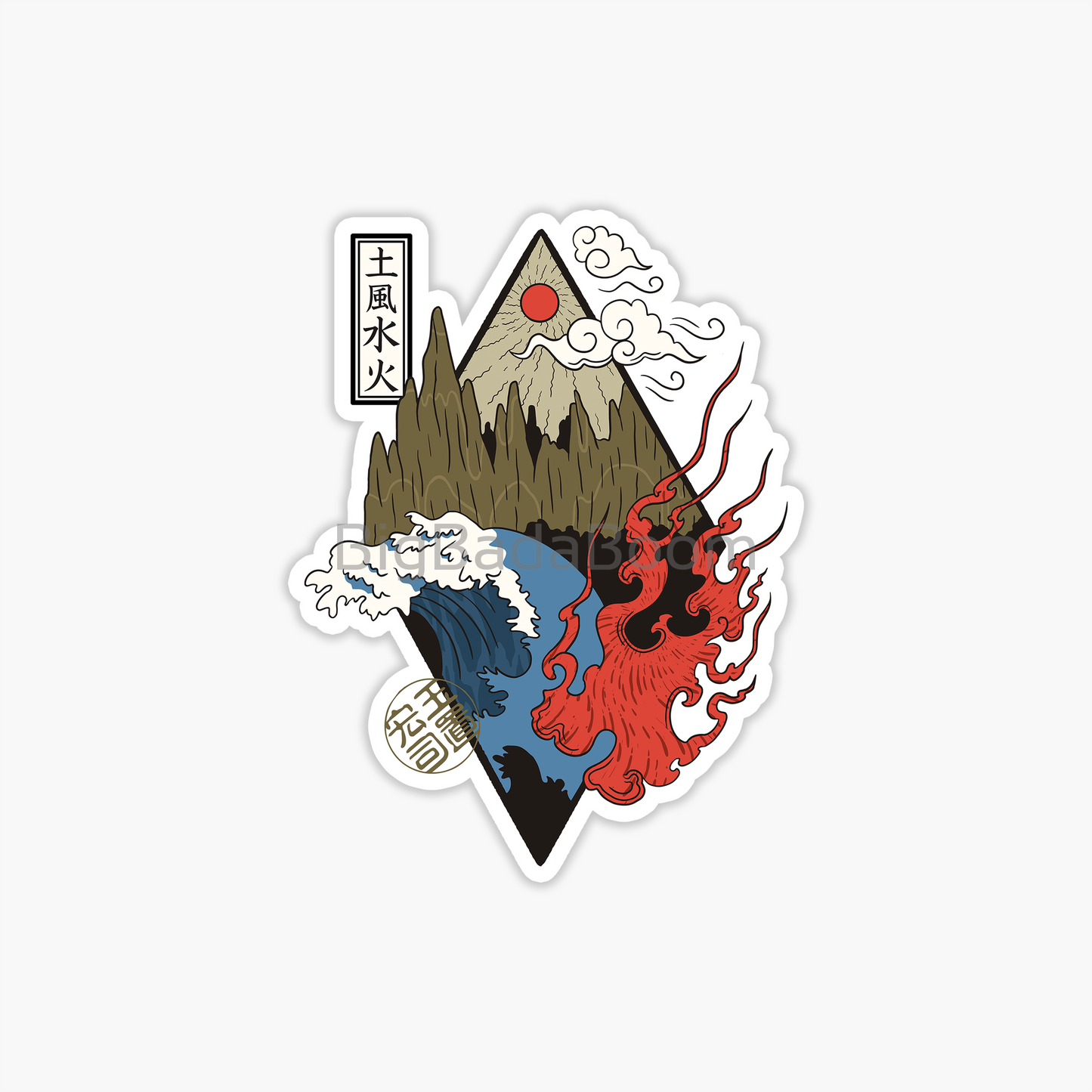 Four Element Sticker