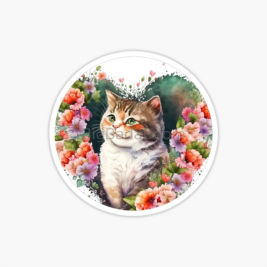 Garden Cat Sticker