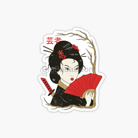 Geisha Sticker