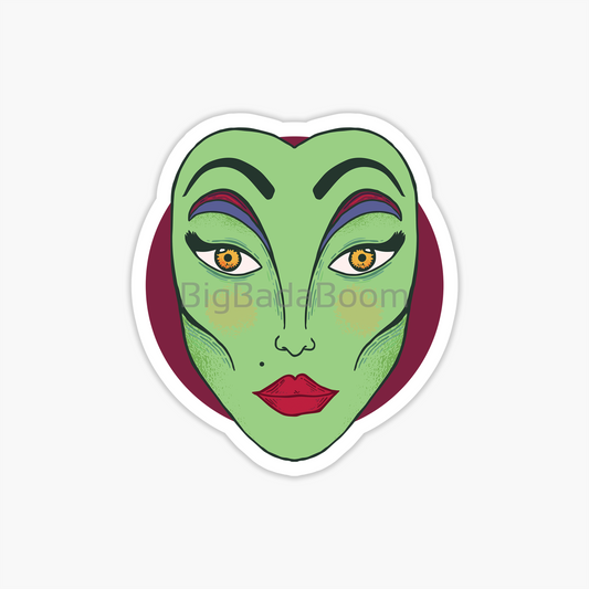 Green Witch Sticker