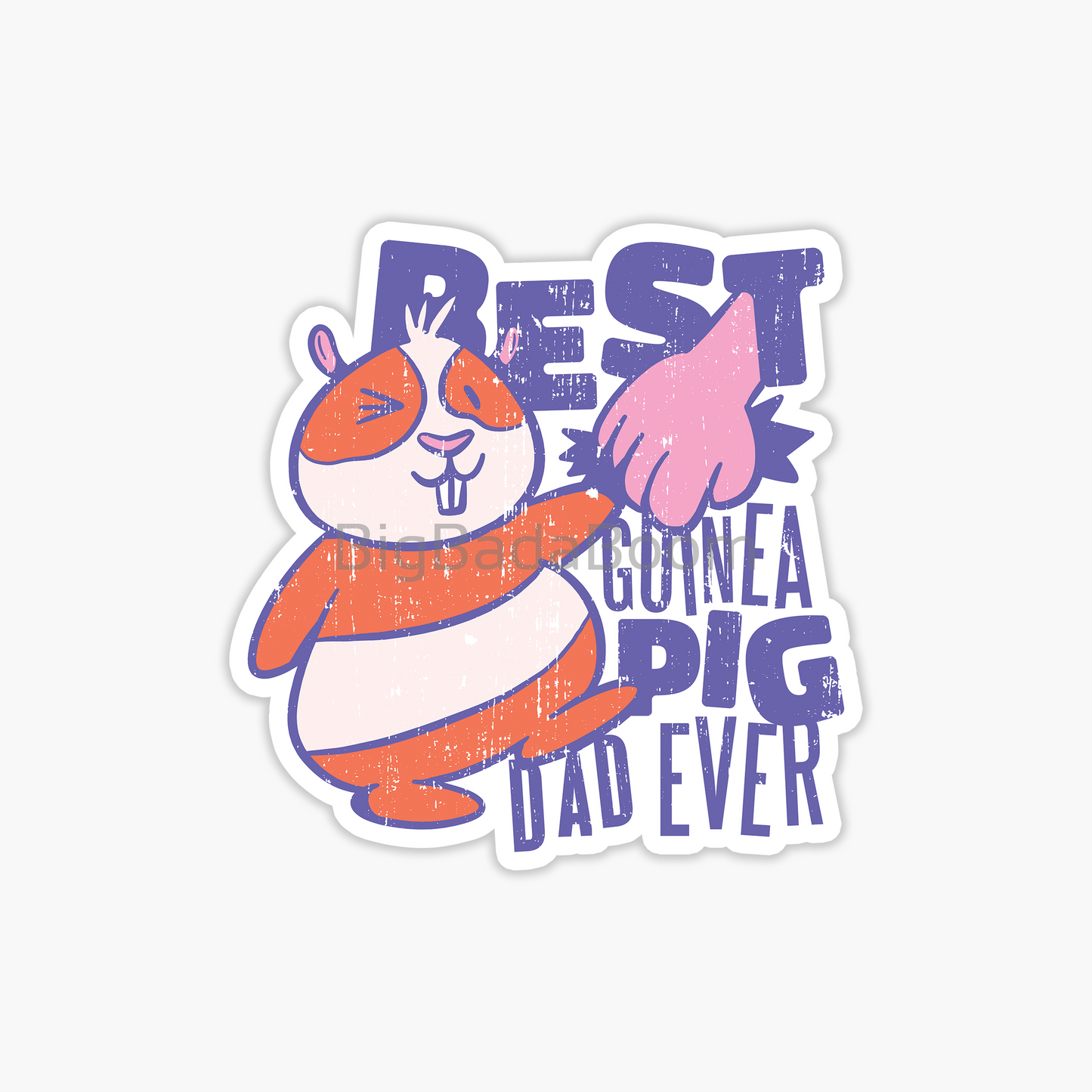 Guinea Pig Dad Sticker