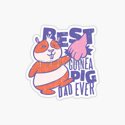 Guinea Pig Dad Sticker