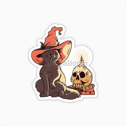 Halloween Cat Sticker