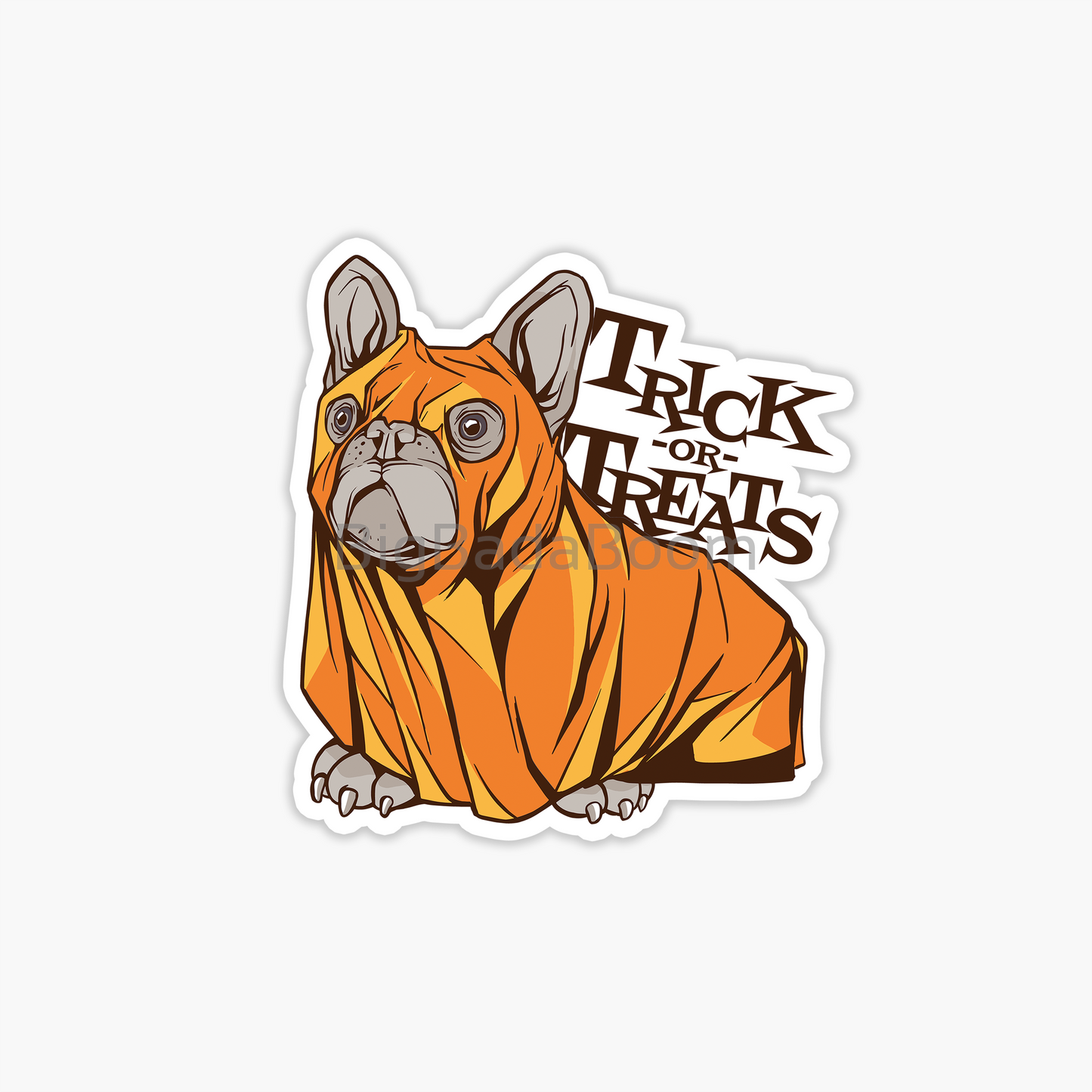 Halloween Frenchie Sticker