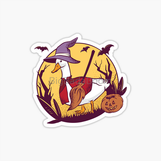 Halloween Pekin Duck Sticker