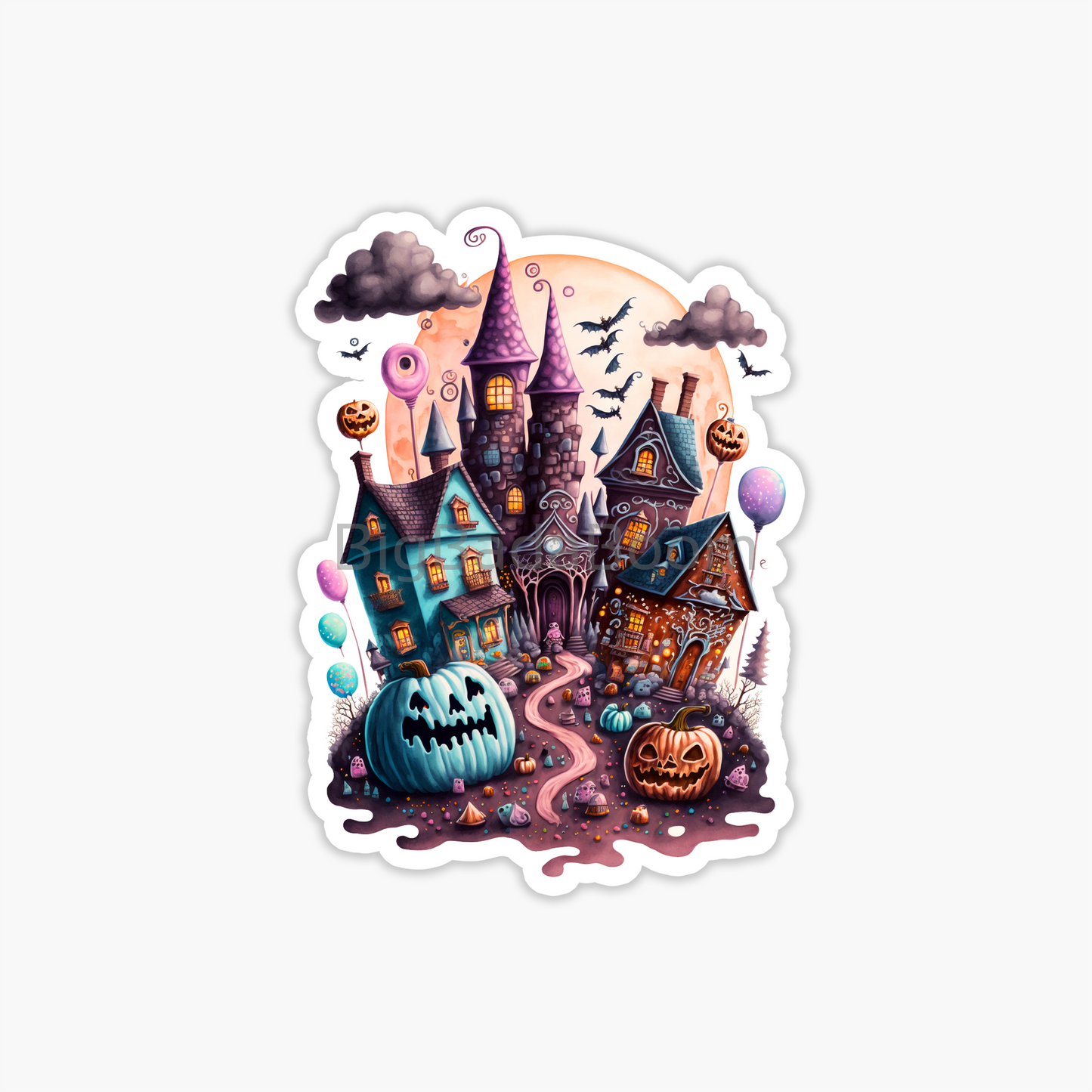 Halloween Town Sticker