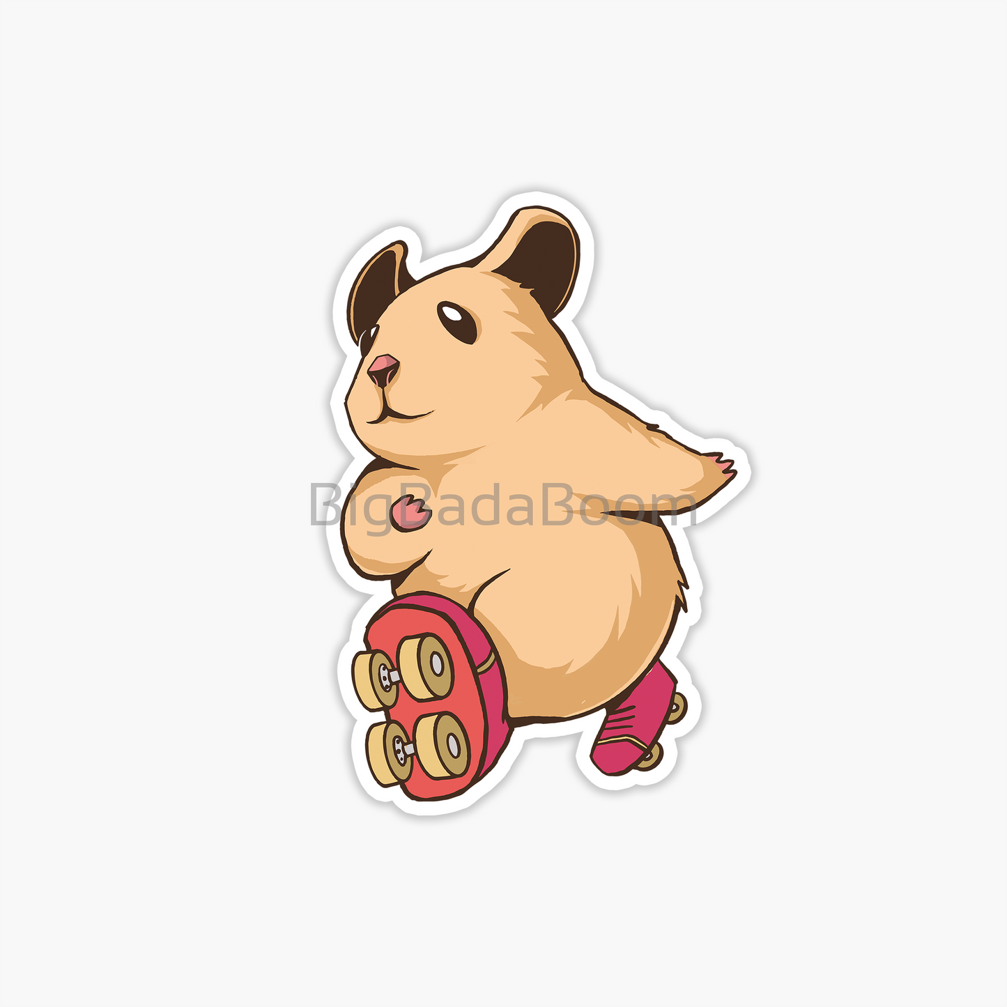 Hamster Roller Skate Sticker