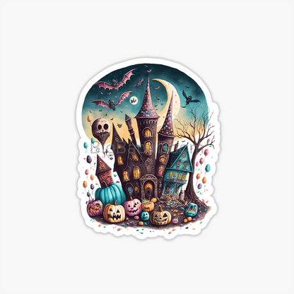 Haunted Town Sticker