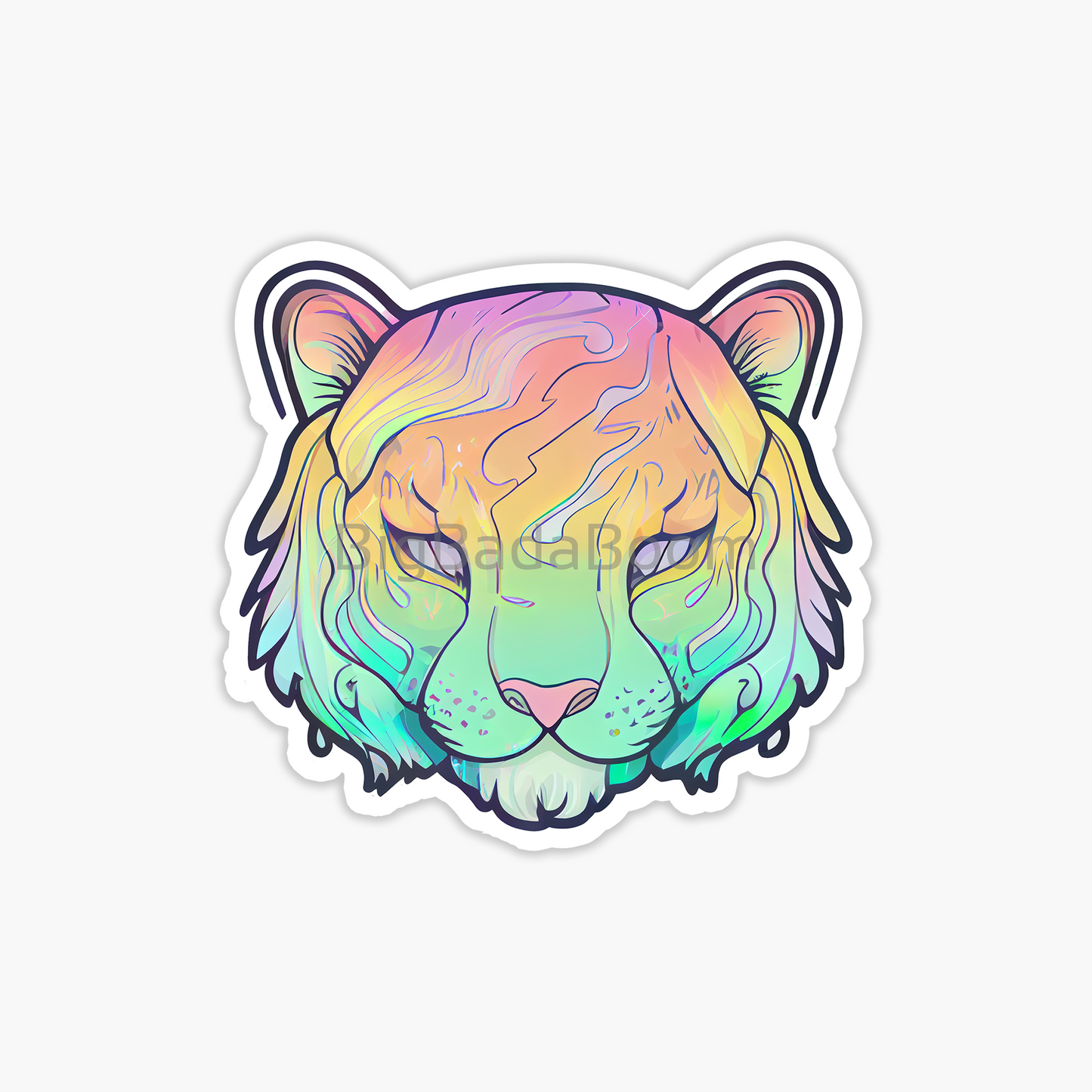 Holographic Lion Sticker