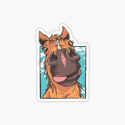 Horse Selfie Sticker