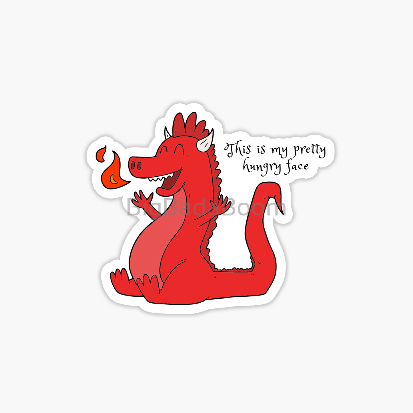 Hungry Dragon Sticker