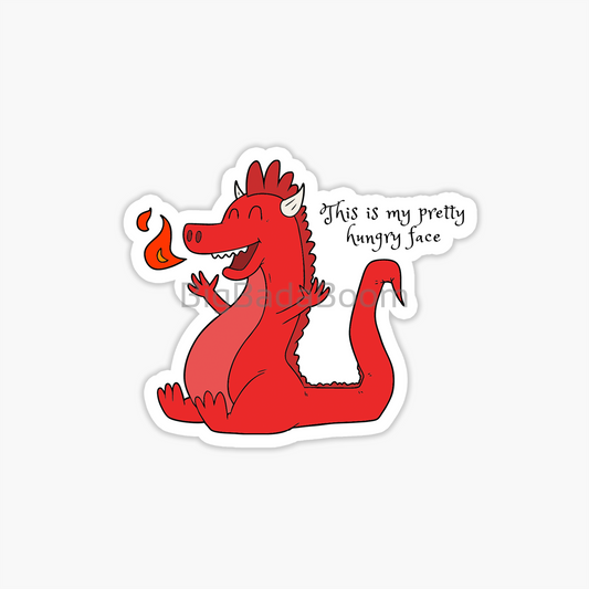 Hungry Dragon Sticker