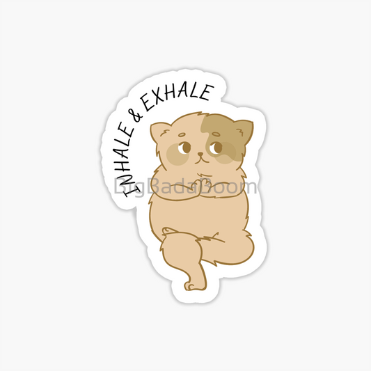 Inhale Exhale Sticker