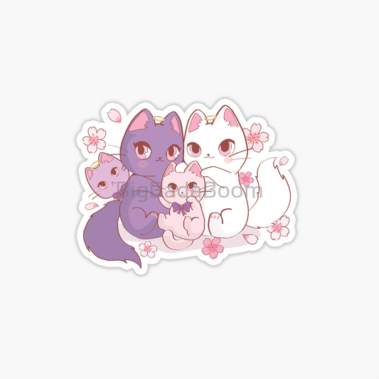 Kawaii Cats Sticker