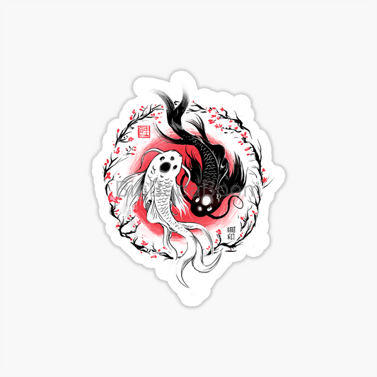 Koi Fish Sticker