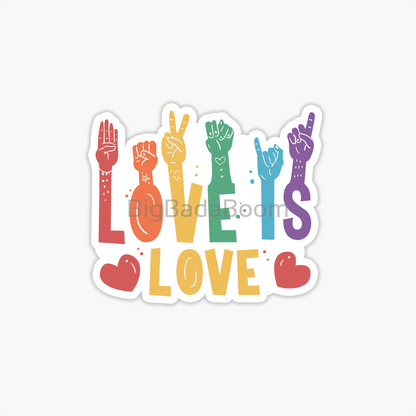 LGBT Love Sticker