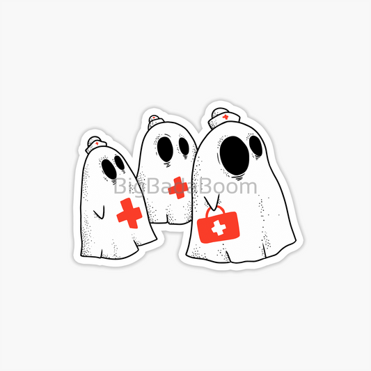 Medical Ghosts Sticker