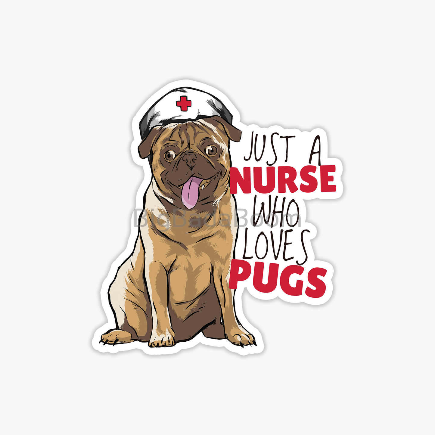 Medical Pug Sticker