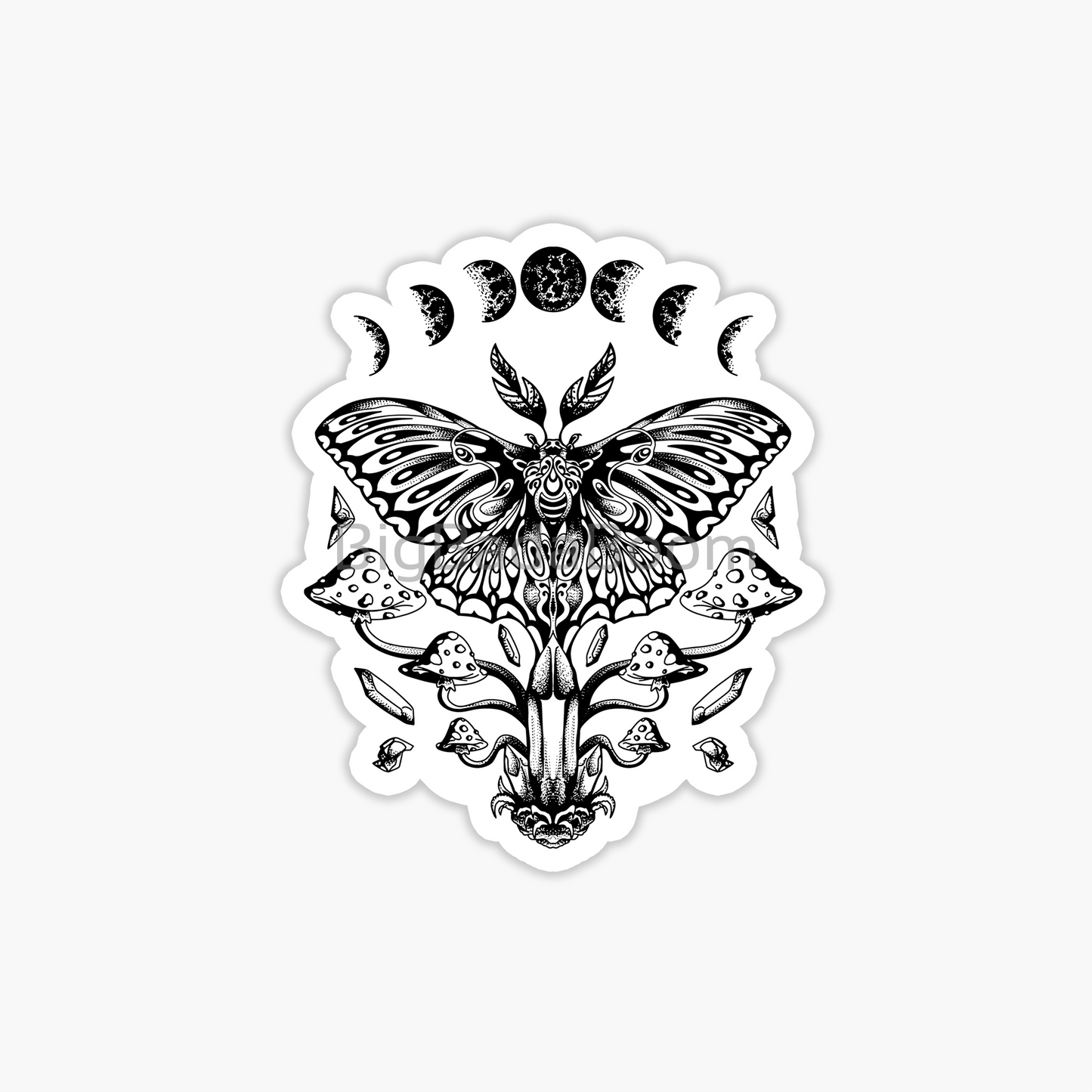 Moth Power Sticker