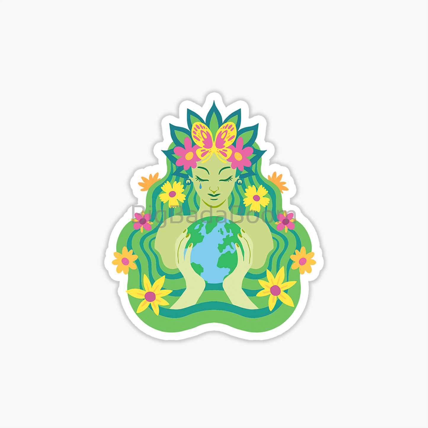 Mother Nature Crying Sticker