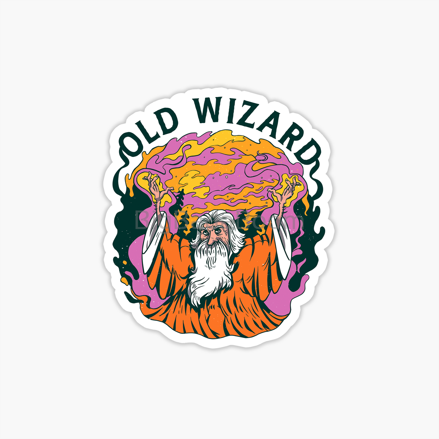 Old Wizard Sticker